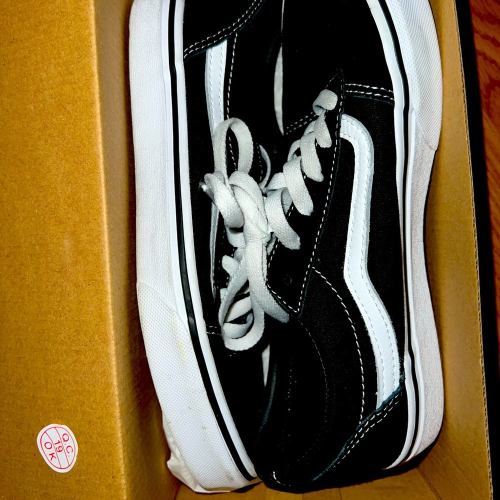 Vans Black and White Old Skool Sneakers